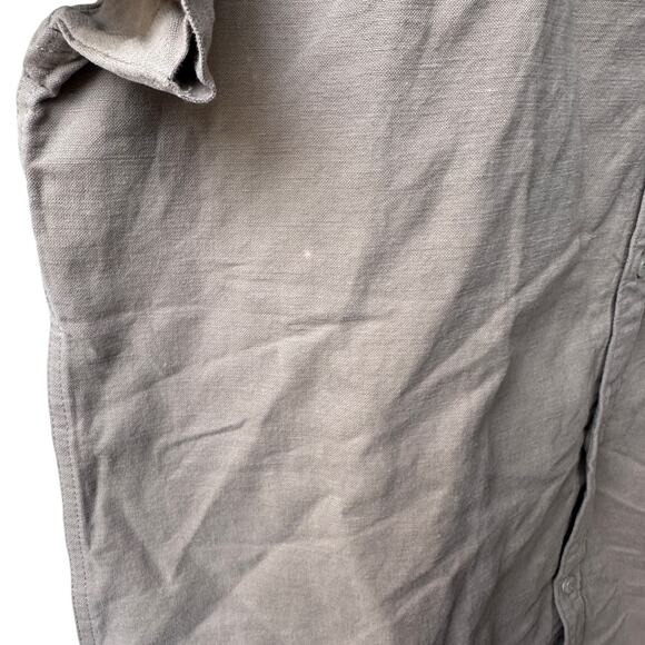chubbies the expert friday shirt canvas khaki button up men xlarge - Picture 5 of 9